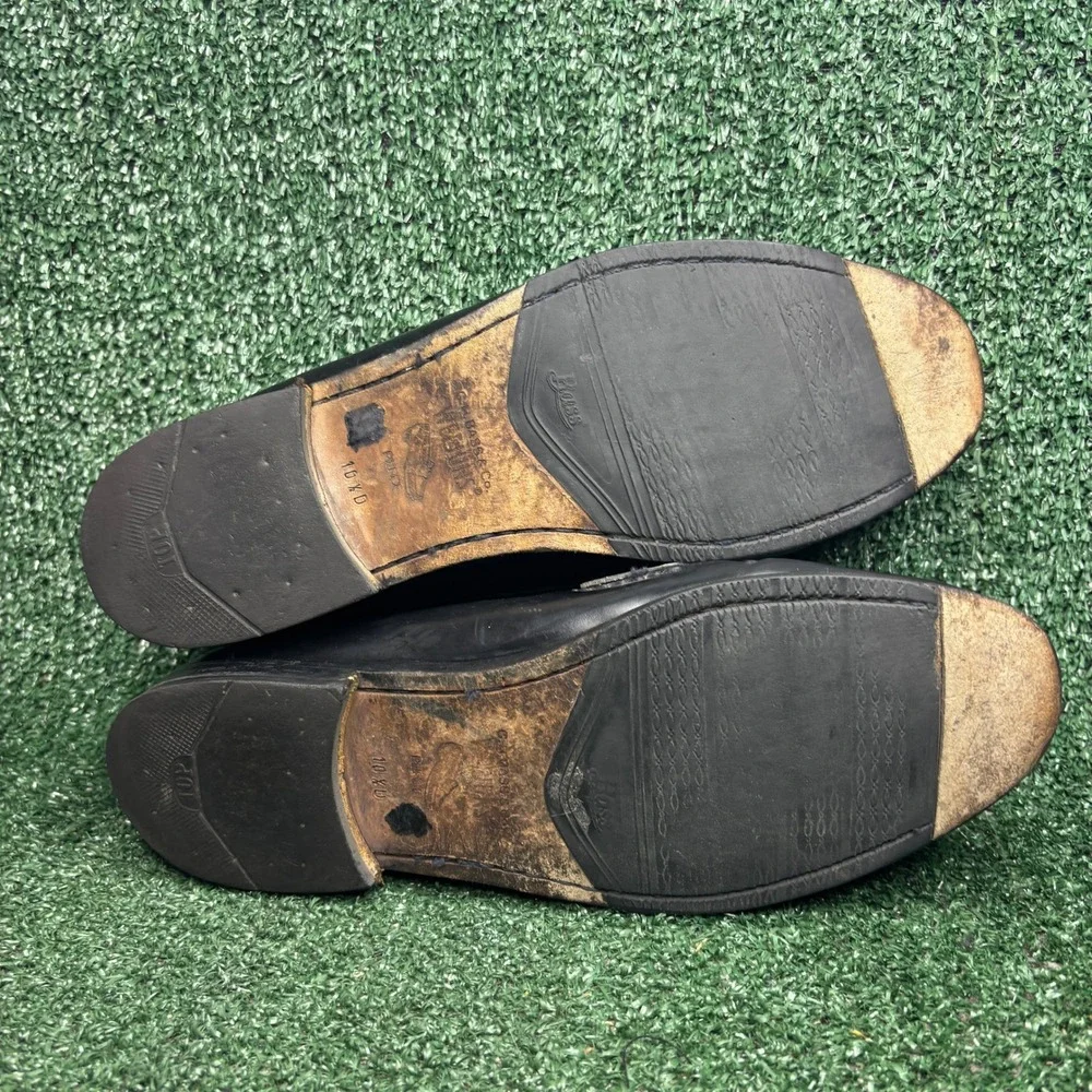 G.H. Bass Weejuns Kiltie Leather Classic Loafers Black Mens Shoes‎ Size 10.5 D